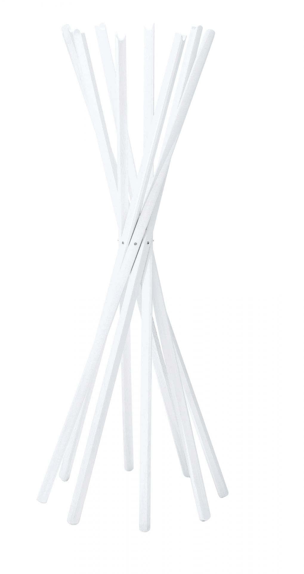 Sciangai Clothes Stand white lacquered oak Zanotta